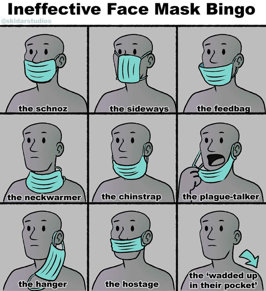 If we get great compliance for  #masks4all using a mandatory approach, will people wear them correctly?How will misuse impact any potential efficacy?I support ppl who wear masks in public (not anti-mask) http://thesgem.com/2020/05/sgem-xtra-mask4all-debate/ @CaulfieldTim  @jvipondmd  @jkwan_md  @NightShiftMD