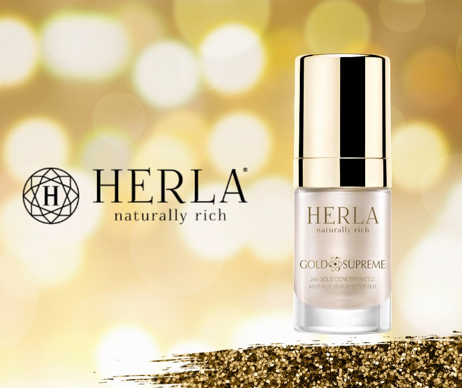perfumeriadolce's tweet photo. Serum marki Herla to produkt, który zawiera drobinki 24-karatowego złota, które nadają cerze promiennego blasku i stymulują proces produkcji kolagenu.
https://t.co/CXdjwxs7FK
#herla #goldsupreme #24kgold #antiage #serum #dzienmatki #prezent #gift #kosmetyki #dolcepl https://t.co/PEj9Xmofbo