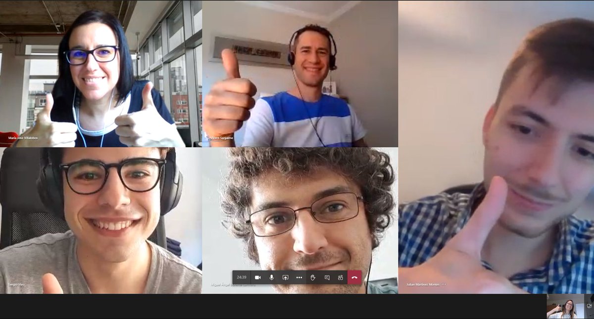 prodevelop's tweet photo. At @prodevelop we continue working remotely to attend our customers. Despite the distance, we maintain contact between colleagues through virtual coffees.  #prodeworkers #virtualcoffe https://t.co/Diokmat0iR