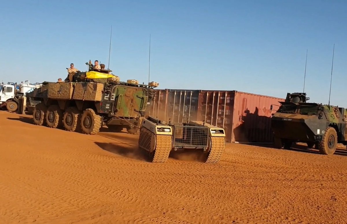 Or perhaps a smaller tracked UGV with a high tractive pull capability such as demonstrated here would be capable of performing this role as well as some armed reconnaissance?  https://twitter.com/Sam_Cranny/status/1260100950074802176?s=20