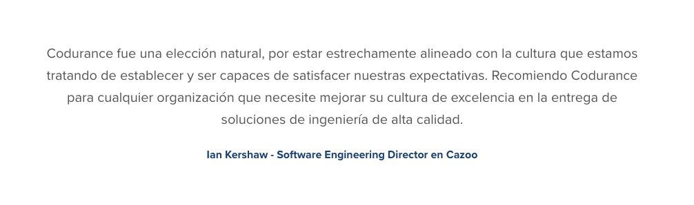 codurance_ES's tweet image. Recibir este feedback de nuestros clientes nos impulsa a seguir mejorando. Aquí te explicamos cómo estamos trabajando en proyectos de #SoftwareModernisation con distintas marcas. Más info ➡️ bit.ly/2zbsTVs