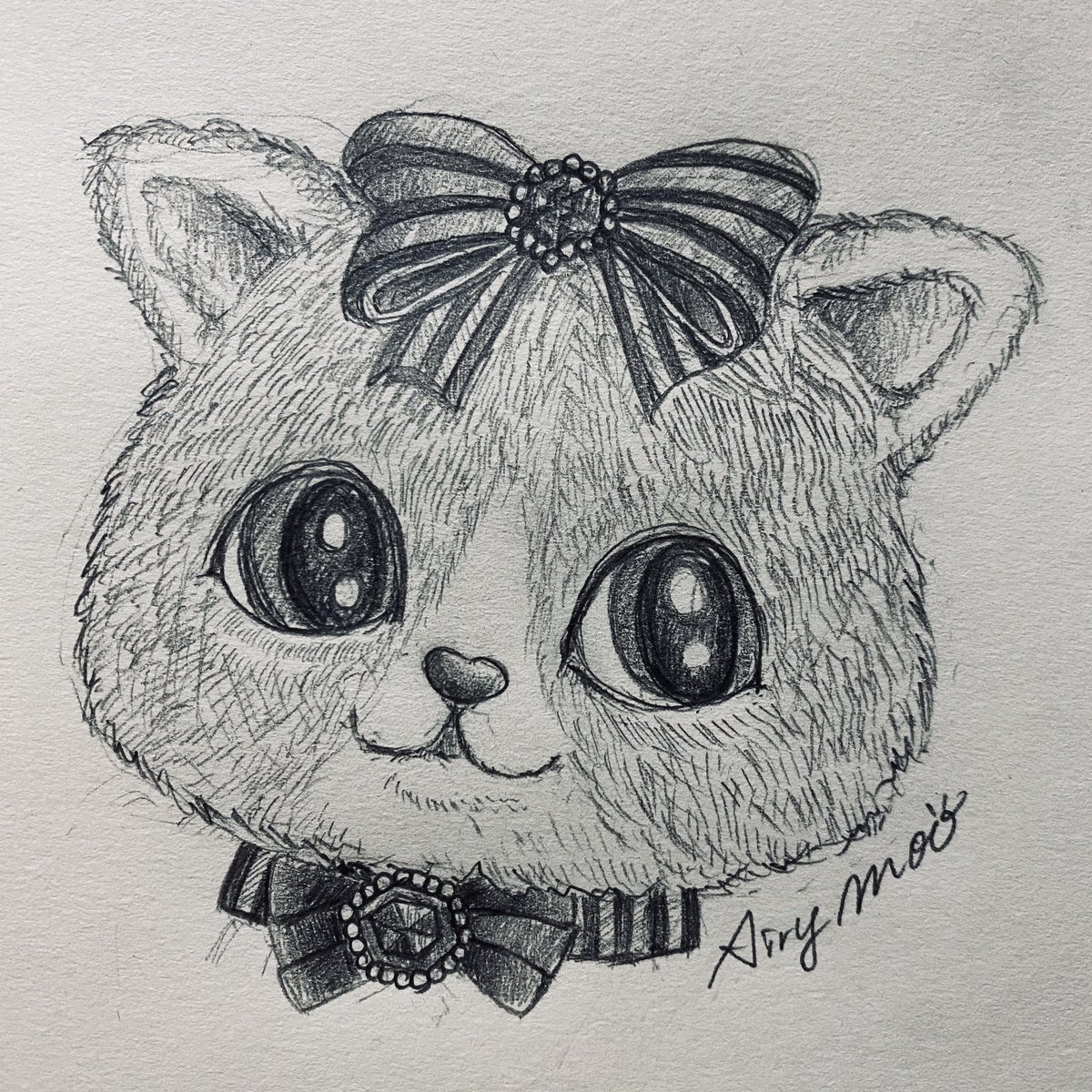 Dreamooland_Moo's tweet photo. My drawing ✍️✨
🐱cat

猫が好きすぎて猫描いた

Lilymooの友達

リボンが好きな猫🎀
久しぶりに鉛筆で描き描き✏️

#drawing #cat #illustration #airymoo #moo #dreamooland #lilymoo #kitty #character #doll #手描きアート #鉛筆画 https://t.co/8JU9eHaIkC