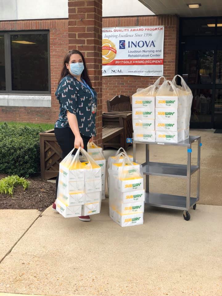 What a great day to give back!! 
Kirkpatrick Farms Fire Station 27 received some Subway love for lunch!!! 
The Alder Center for Caring was stop number two! 
AND Inova Loudoun Nursing and Rehabilitation Center enjoyed 100 delicious meals!! <a href="/InovaHealth/">Inova</a>