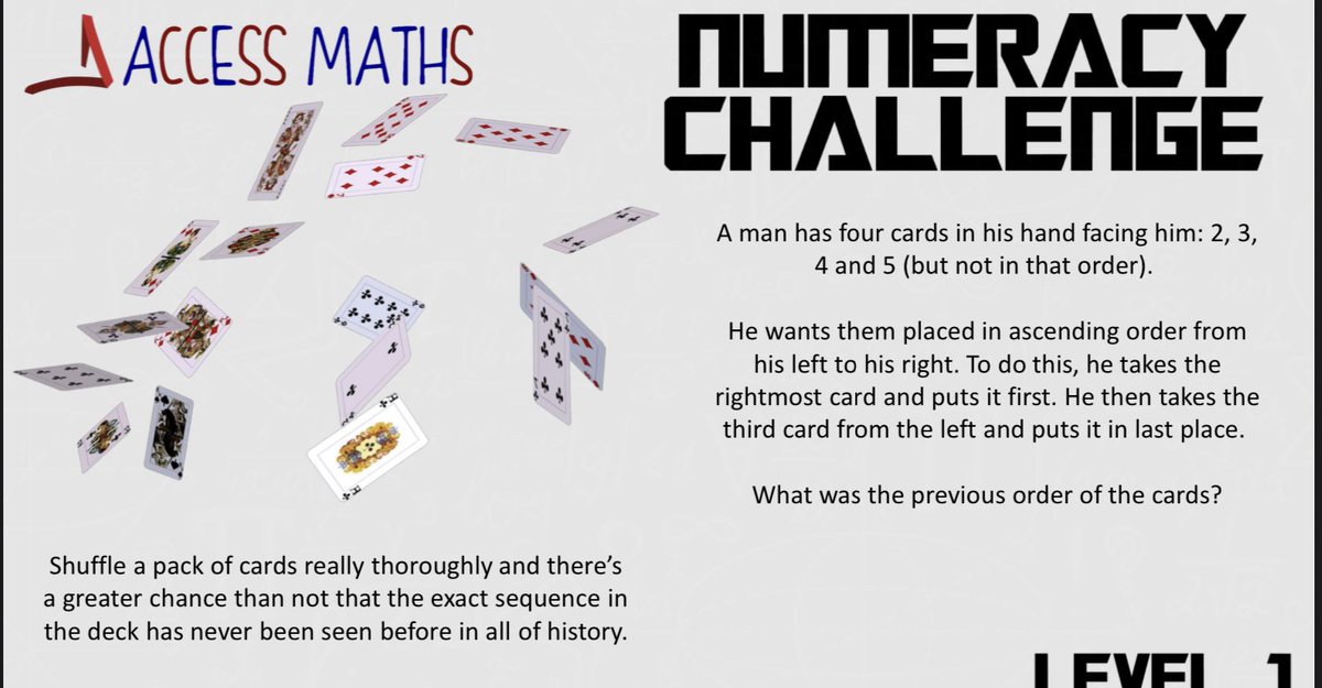 StHildsMaths's tweet photo. Numeracy challenge - I recommend drawing a diagram for this one. Tweet me your answers to win house points! https://t.co/SeCn4b9NRP