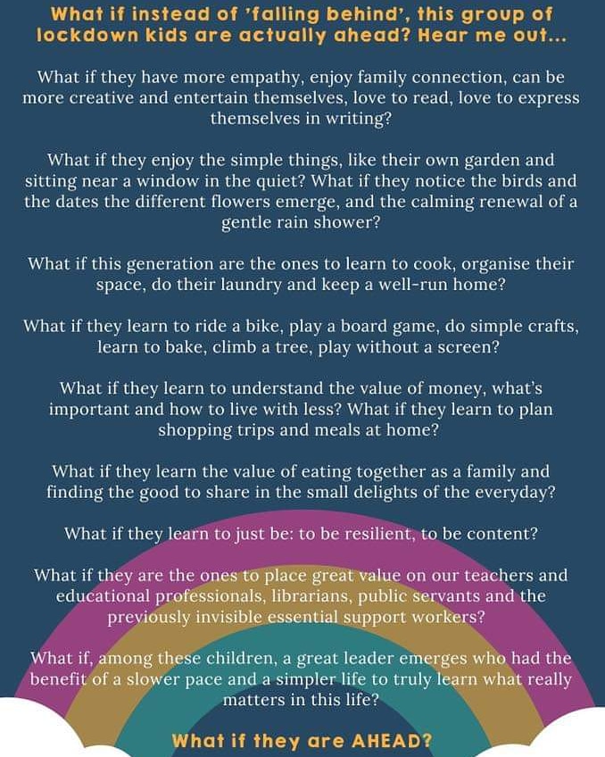 teachergoals's tweet photo. There's a lot more to being educated than core subjects. 🙌 #RemoteLearning https://t.co/WOu1MlMYF0