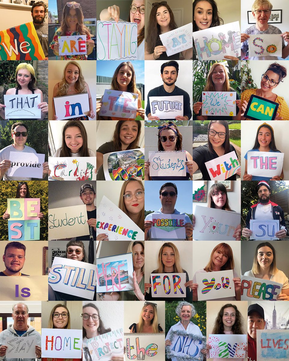 We are staying at home so that in future, we can provide Cardiff Met Students with the best student experience possible. Your SU is still here for you. Please stay home, protect the NHS, save lives💙

#mentalhealthawarenessweek
#KindnessMatters 
✨🌈🌼