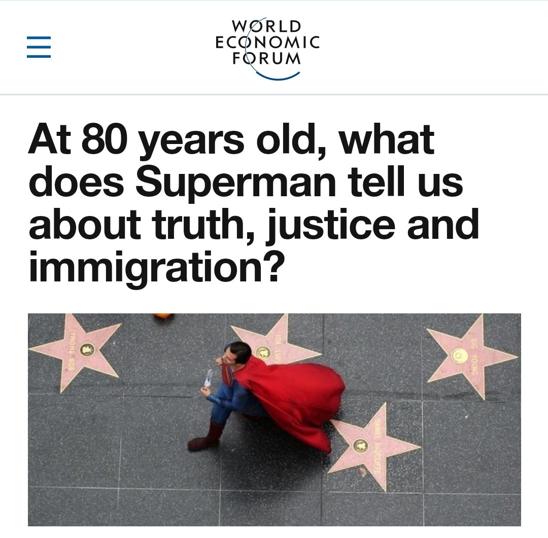  #Superman's effect on american society, his impact on entertainment industry, the physics of superman and his immigrant status...ila konni thousands of research papers and studies, millions of people ni impact chesadu.
