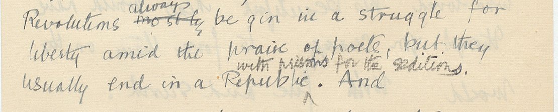 So much amazing material in the archive but this is my FAVOURITE quote (including the self-editing) from a lecture Eva gave to the League of Peace and Freedom in 1920. For a pacifist you and can see the influence of her sister's journey on her thinking ...