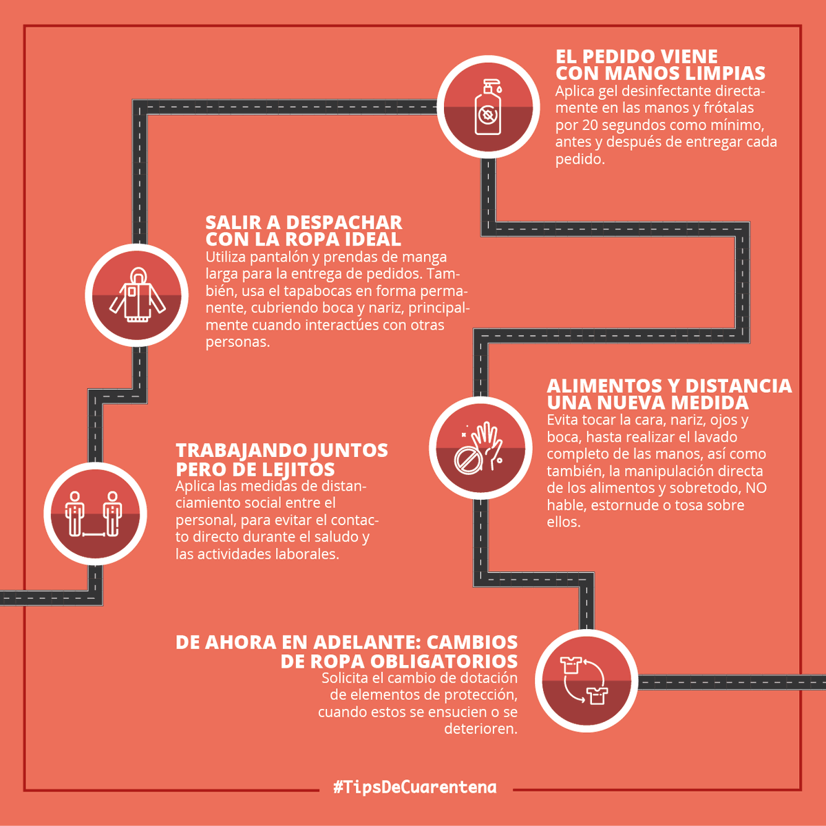 PnudColombia's tweet photo. De a poco empezamos a retomar nuestras rutinas y así como ahora, debemos continuar aplicando estos #TipsDeCuarentena día a día. No olvides todas las recomendaciones de bioseguridad que @MinSaludCol ha emitido para que el contagio, no nos devuelva al distanciamiento nuevamente. https://t.co/ZYdCj89qZN