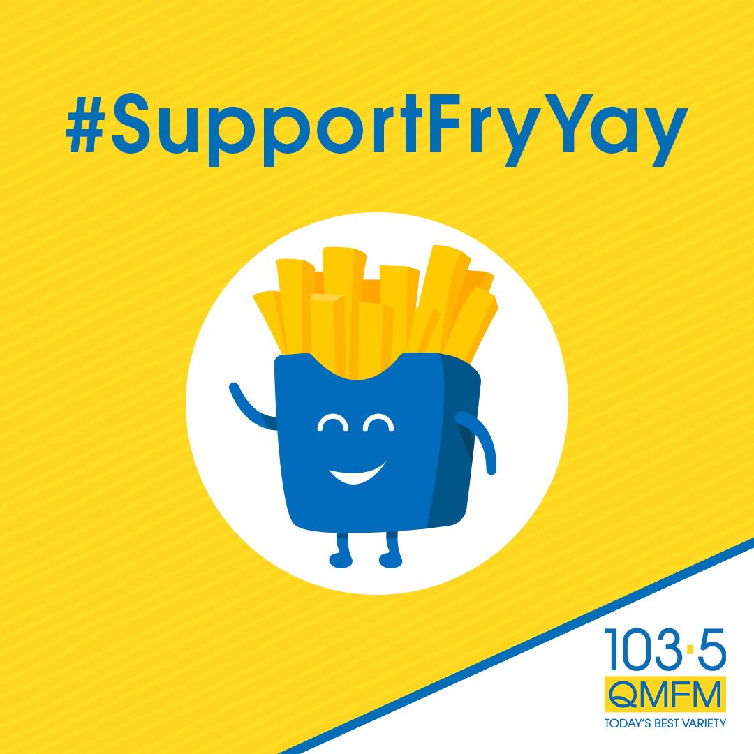 Win a $25 GC from @TripleOs and help free all those fries in storage! Post a pic online of you enjoying some fries, tag @QMFM and use the hashtag #SupportFryYay and you could win. Good luck!