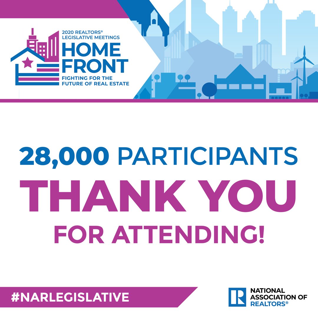 Thank you to all 28,000 participants who joined us for our first-ever virtual #NARLegislative! If you missed a conference session or want to re-watch them, you can view the replays through June 15! Register &amp; log in to view the conference sessions. ow.ly/Q37650zN42Q