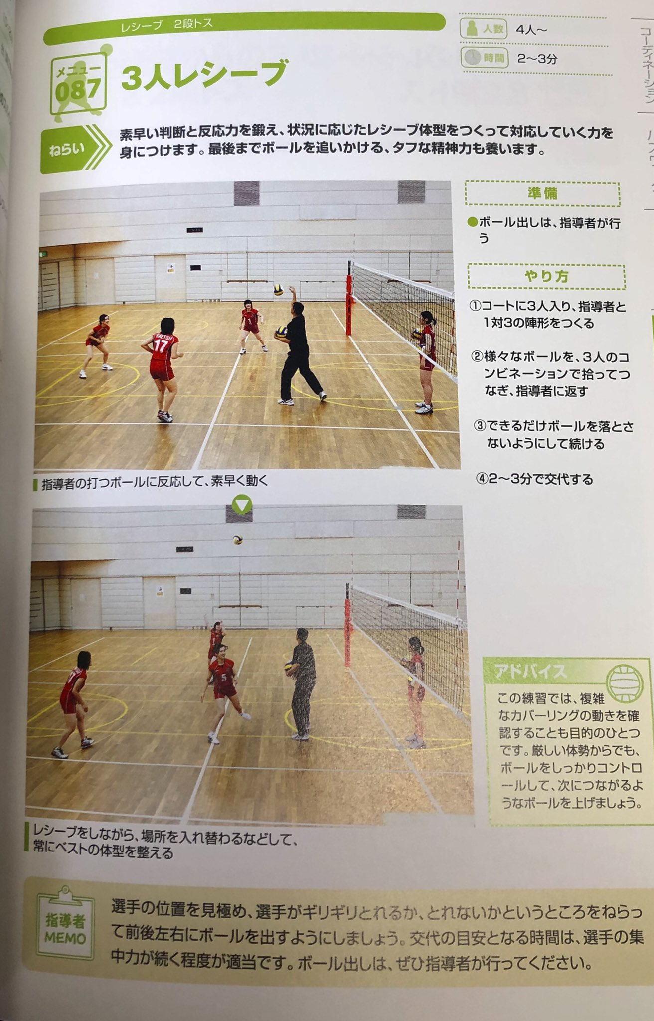 防衛医大男子バレーボール部 こんにちは 男子バレー部です 今回のメニュー紹介はスリーメンです スリーメンとはその名の通り3人でコートを守る練習です 球出しがネットに張り付き 3人でお互い声をかけながら球出しの元にボールを返す 連携とパスの 防衛医大男子バレーボール部 こんにちは 男子バレー部です 今回のメニュー紹介はスリーメンです スリーメンとはその名の通り3人でコートを守る練習です 球出しがネットに張り付き 3人でお互い声をかけながら球出しの元にボールを返す 連携とパスの