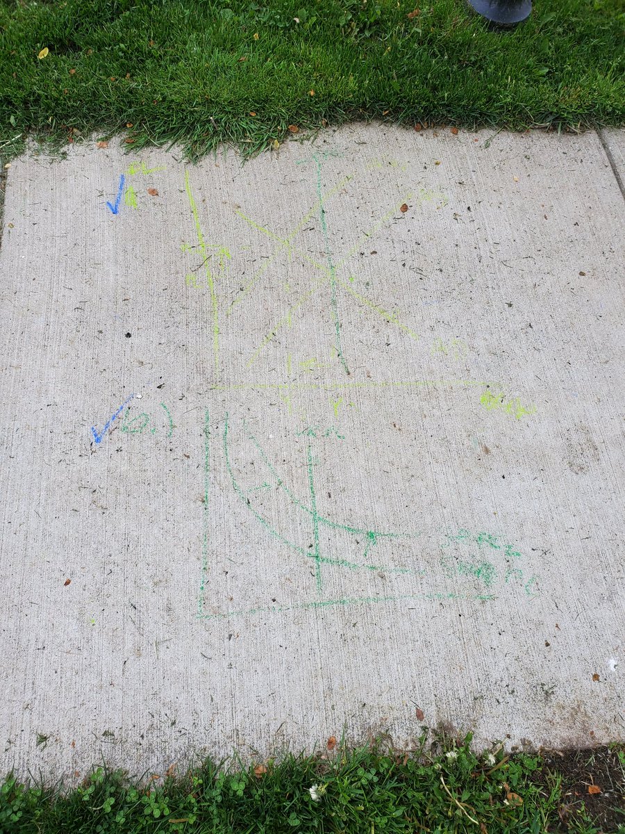 CFCoachBA's tweet photo. Saw this on my run this morning... are these your kiddos @Beal_CF? Or @corinnpowers? Rain washed some of it away, but it still looks pretty good! #cfevs students always find a way to prepare! https://t.co/2hGSpGperF