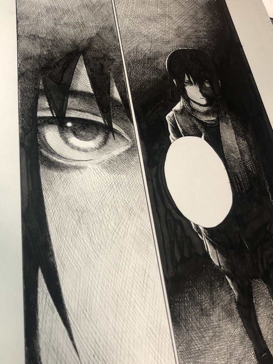 続きまして描き込み編 印刷で潰れてしまったり飛んでしまってたりしてて原画の方が迫 ホタテユウキの漫画