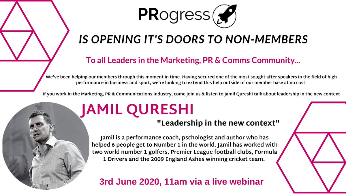 rohmi44's tweet photo. @PRogressUK_Live is opening the doors to non-members this one time. leadership right now couldn't be harder and we want to help all leaders within the community at no cost. Come & join us (for free) listen to @Jamil_Qureshi Europe's most in-demand leadership speaker. #progressuk https://t.co/FpsqOJ3g3i