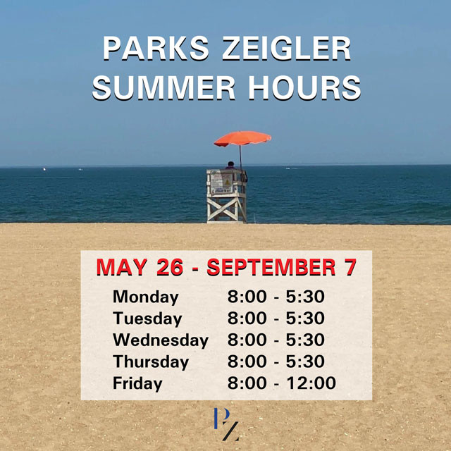 Our Virginia Beach office is moving to summer hours 5/26 - 9/7. Mondays - Thursdays 8:00 to 5:30 and Fridays 8:00 - 12;00.