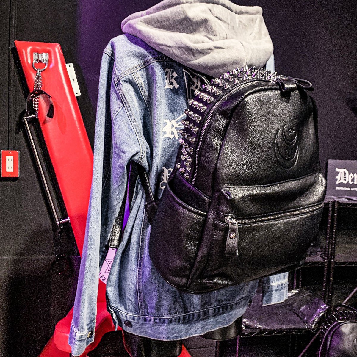 KRYclothing BACKPACK スタッズ リュック ブラック×シルバー KRY 