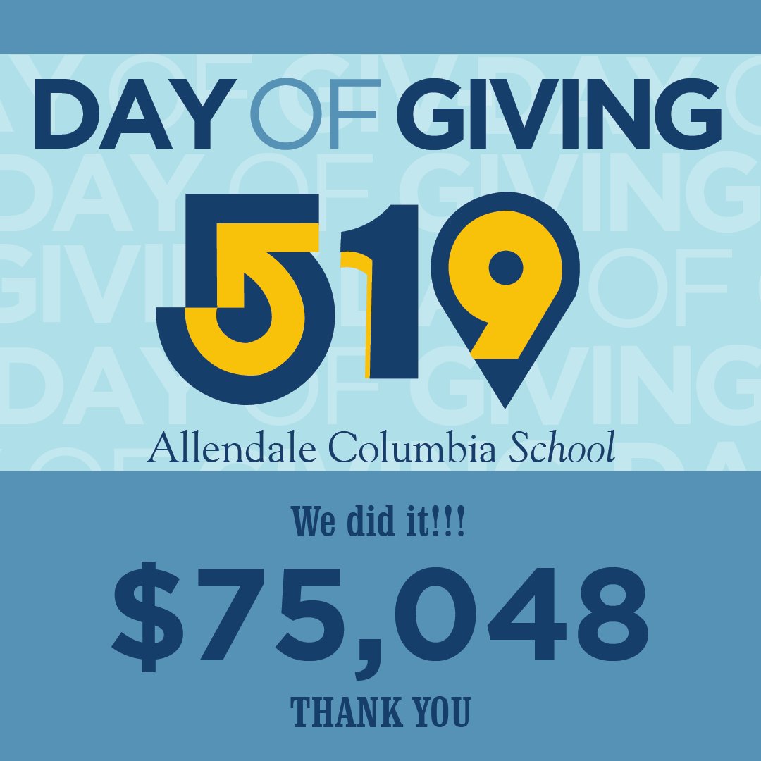 ACSRochester's tweet photo. WE DID IT!!! Thank you to everyone who donated during our 519 Day of Giving. Together, we raised $75,048!!! #ACAwesome #StandWithAC #ACStrong https://t.co/Kto4kVvGK6