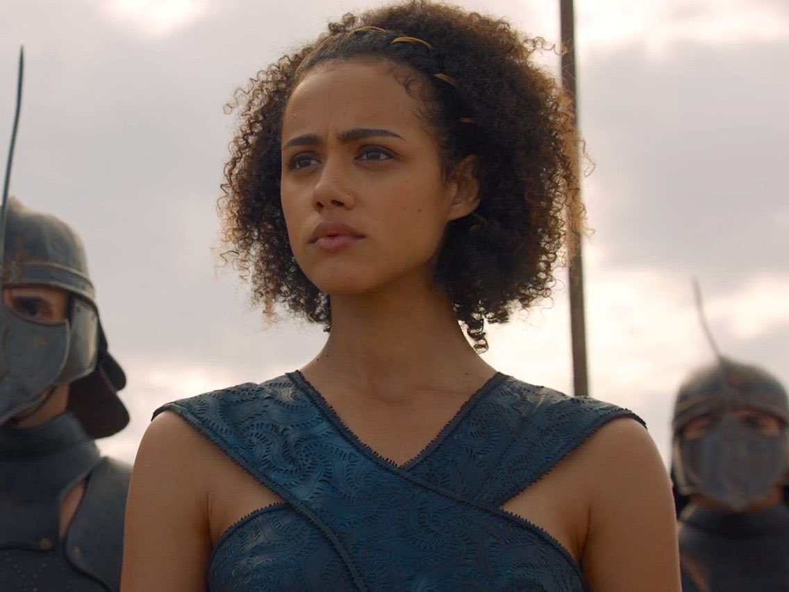 Nathalie EmmanuelSasha Valentine - HollyoaksRamsey - Fast & Furious (from 7)Missandei - Game of Thrones Loved her in GoT  Also that franchise money is different 