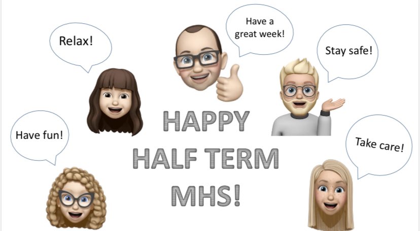 Marple Tweeters! In less than an hour is is officially half term! Parents/Carers put down your teacher hats and students you’ve done amazing! A very happy Tech Team want to wish you a great half term! Enjoy the sunshine! Stay safe! <a href="/MarpleHall/">Marple Hall School</a> #LearningNeverStops #LearningAtHome