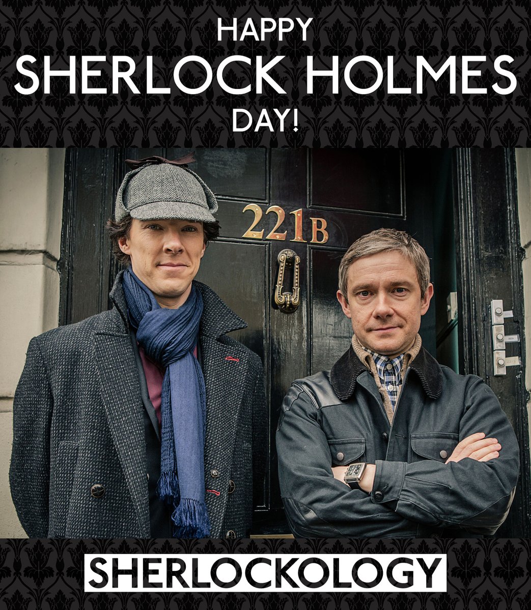 Sherlockology's tweet photo. A very Happy Sherlock Holmes Day to all, marking the birth of original creator Sir Arthur Conan Doyle on this day in 1859. How are you all spending it? A spot of reading of the original stories, or binging a repeat watch of a certain TV series? (Or possibly both?) https://t.co/q4KZ2ZPozW