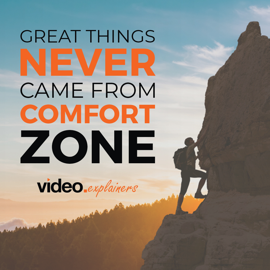 videoexplainers's tweet photo. If you want to get something done that has never been done before, then you have to be willing to step out of your #comforzone. Break your shell, break your boundaries and go to great heights.
Get Connected: info@videoexplainers.com
Video Pricing: https://t.co/XxwPgJsAN3 https://t.co/KSp5lkcAaZ