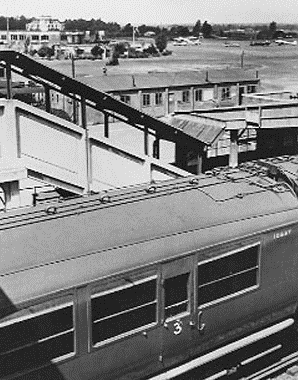 Aha, this is the photo I was looking for. The Beehive taken from the original station. There's more great photos of the station (including one showing a Beehive telescopic corridor) on this excellent website. http://www.british-caledonian.com/Gatwick_Airport_-_The_History_P2.html