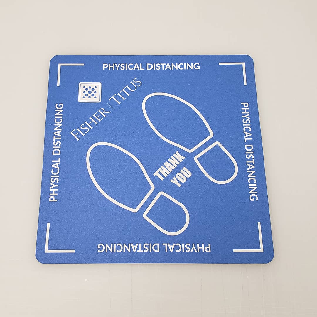 LorisPrinting's tweet photo. Social distancing floor graphics and window decals are a great way to keep you and your customers safe! https://t.co/avSqLv1NSN