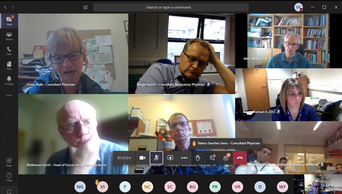 All the might of Glenfield online. Still have to pinch myself when I realise we have such a great group of colleagues <a href="/RuthHGreen/">Ruth Green</a> <a href="/REvans_Breathe/">Rachael Evans</a> <a href="/MuhammadTufail1/">Muhammad Tufail</a> <a href="/leicschestdoc/">Rakesh K Panchal</a> <a href="/Ire_Valero/">Ire Valero-Sánchez</a> <a href="/fwoodhead/">Felix Woodhead</a> <a href="/BTSchair/">BTS 💙</a> @Greening_COPD <a href="/Mickst46/">Mick Steiner</a> <a href="/DanielaNicoara1/">Daniela Nicoara</a> <a href="/Andyging/">Andy Clayton</a> <a href="/bedoctored/">Bibek Gooptu</a>