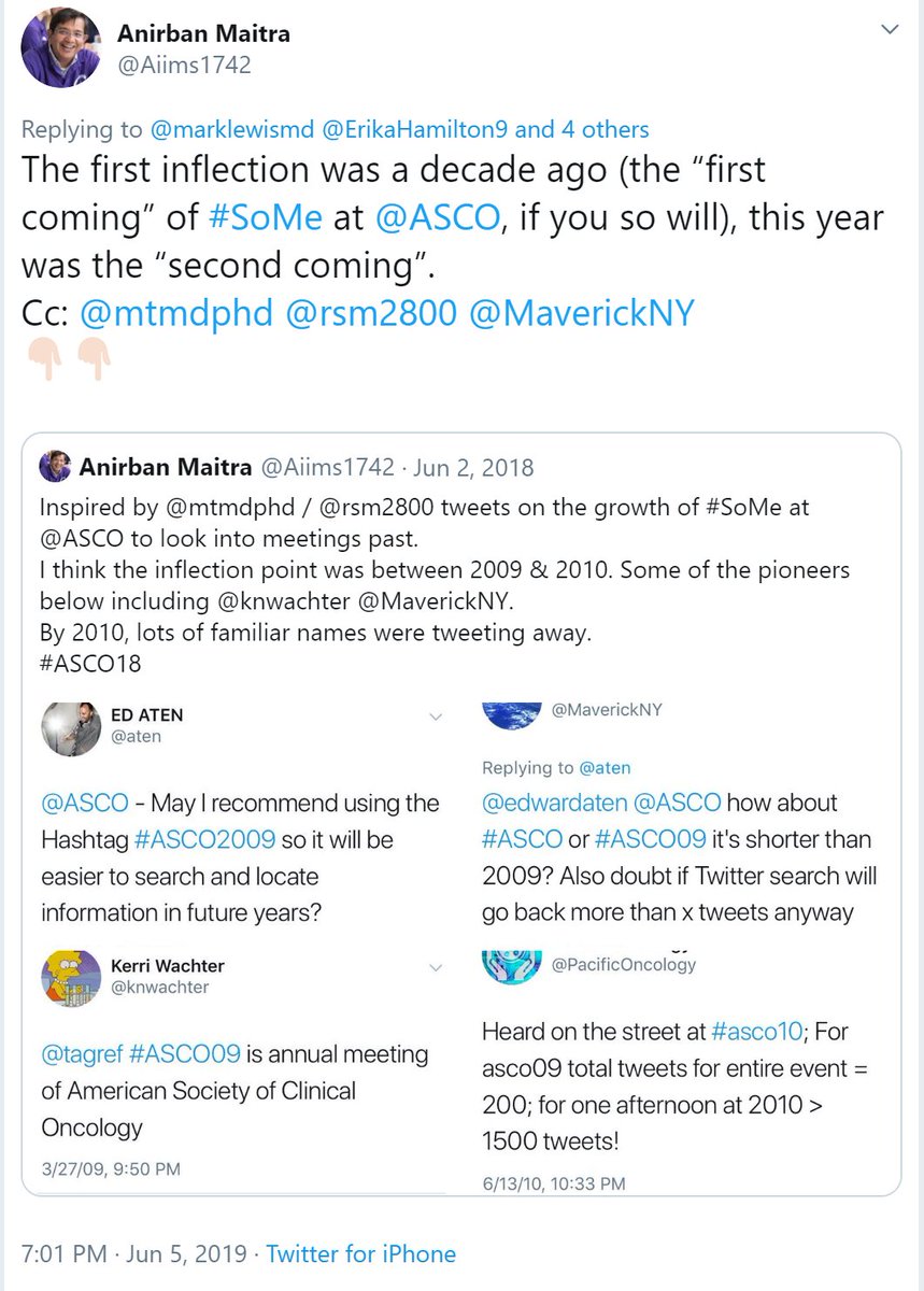 In 2010  @ASCO followed 4 people on Twitter. HT  @rsm2800