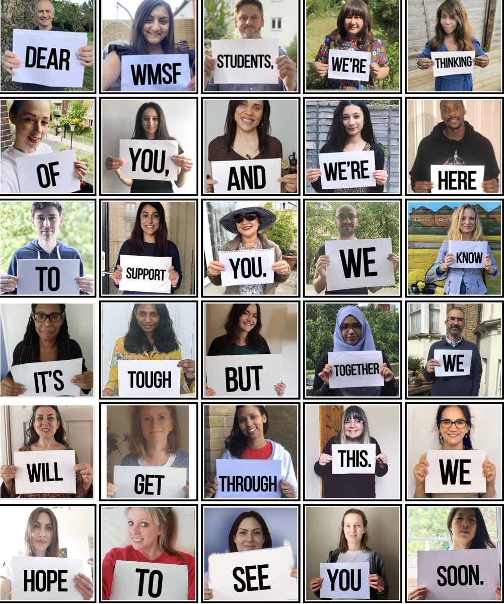 A message to all of our students - We're thinking of you and we're here to support you. Check your emails and make sure you join our private Instagram page (details in your school email) to keep in touch and get the help from us you need.