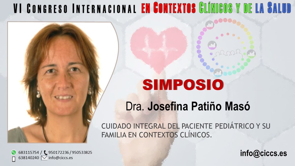 formsoci_ccss's tweet photo. 📢A continuación en #Streaming ‼️ de 11:00 a 12:30h.

👩‍💻SIMPOSIO #VICICCS: Dra. Josefina Patiño Masó

#CUIDADO #INTEGRAL DEL PACIENTE PEDIÁTRICO Y SU FAMILIA EN #CONTEXTOS #CLÍNICOS.

Accede a tu área privada, y  participa de forma #online: https://t.co/bN2ZvUZhlk https://t.co/1CIloYNvTA