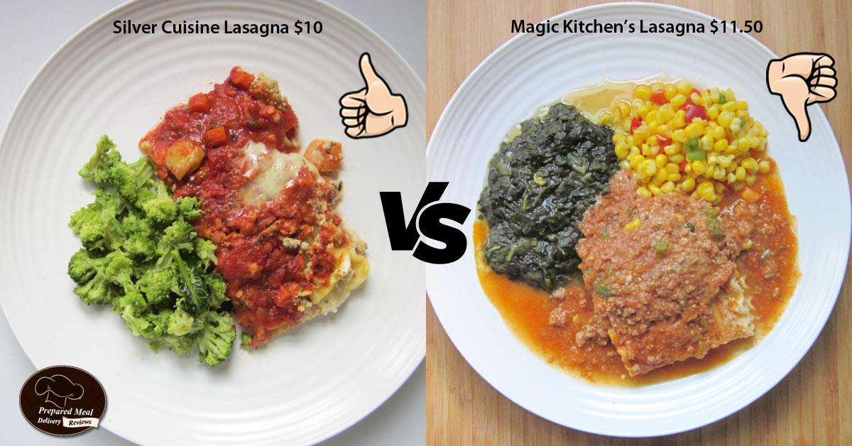 SeniorMealHelp's tweet image. Silver Cuisine Lasagna ($10) vs. MagicKitchen's Lasagna ($11.50). Which do you think we found to be a better value and senior meal? Read more at senior-meals.org/Magic-Kitchen
#seniormeals
#seniormealdelivery
#magickitchenreviews