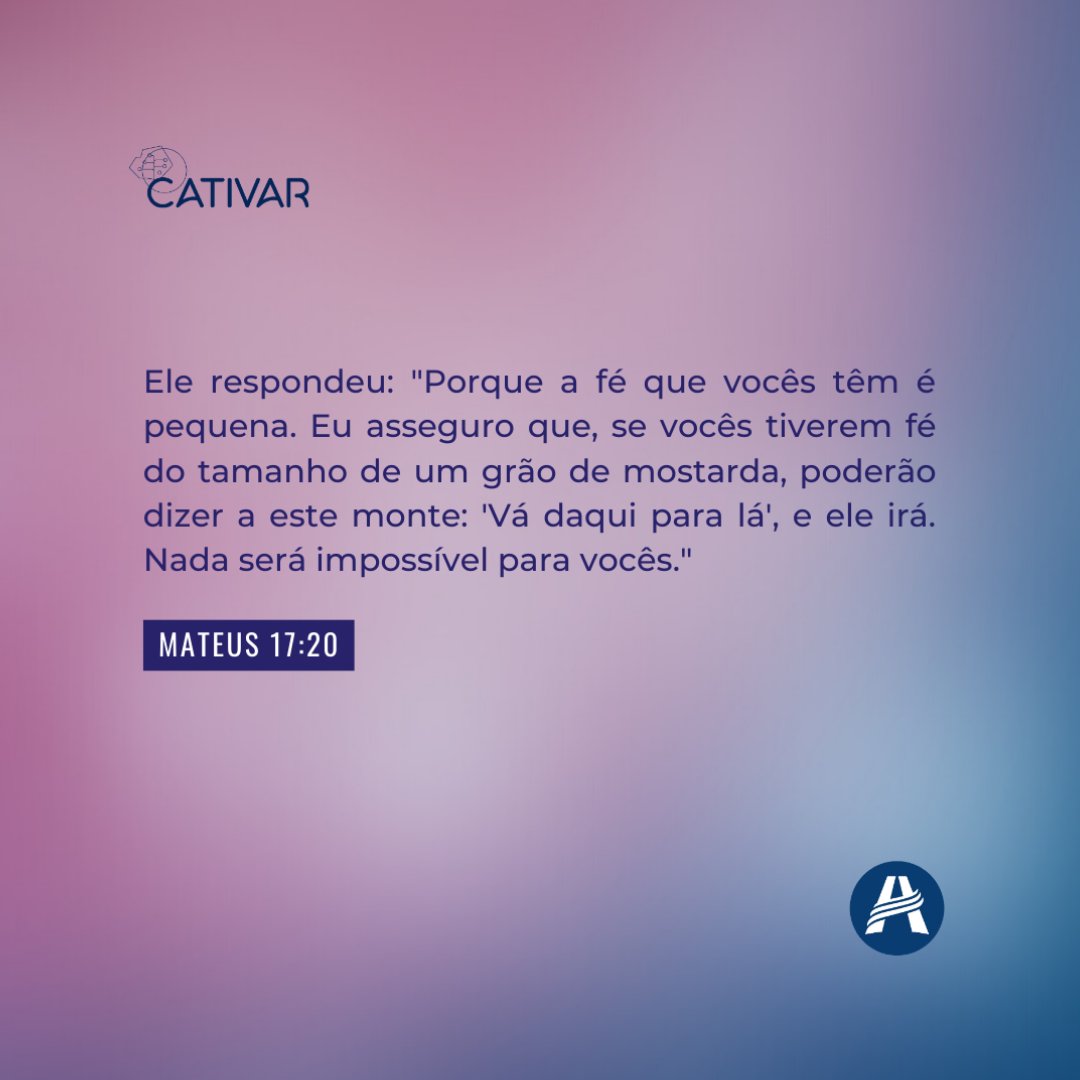 Deus realiza o impossível  #1minutoparacativar #versobiblico #frasedodia