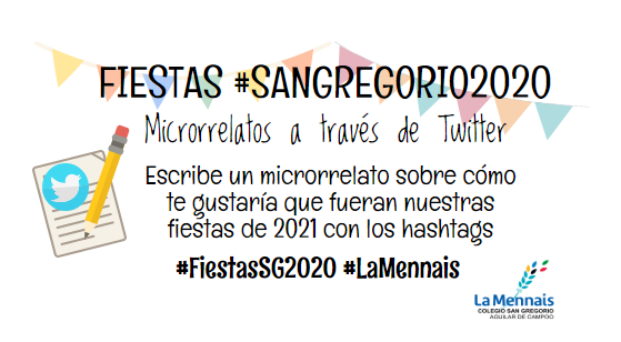 colsangregorio's tweet photo. ¡Anímate! 

¿Cómo te gustaría que fueran nuestras fiestas en el 2021? 😀😀😀

#AguilarDeCampoo #FiestasSG2020 #LaMennais #ColegioSanGregorio https://t.co/0nP5s56zGH