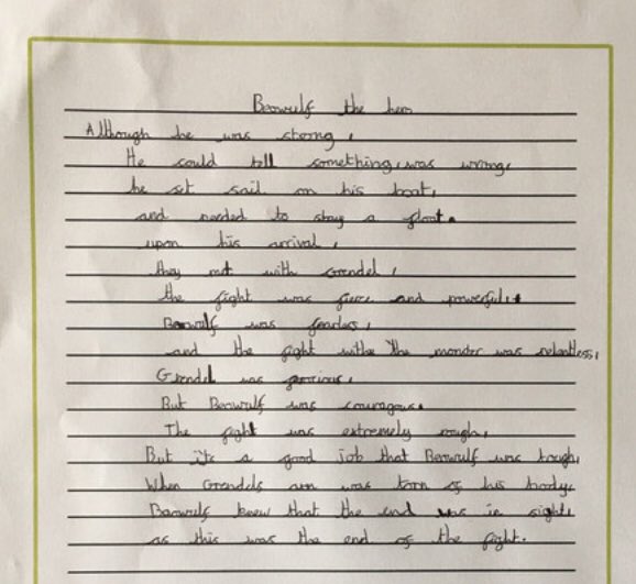 DeltaGreengates's tweet photo. #Year5GG have produced some amazing work over the past few weeks based on our Anglo-Saxon story - Beowulf and our animals project! Keep up the hard work! #homelearning #TeamGG #futureauthors #futurescientists https://t.co/UboFYGCVxI