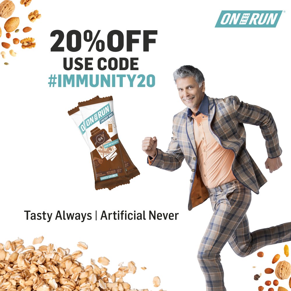 ontherunin's tweet photo. Immunity and Nutrition at every bite. 20% Off on your favorite Energy Bars and Trail Mix.
Use the Code #immunity20
https://t.co/uZ6Ytt8za7
#immunityforall #energybar #health #quarantinelife #fit #immunity #offer #StayStrongStayHome https://t.co/u2GHtUuSP5