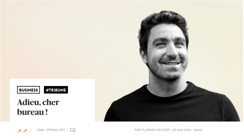 Nous entrons dans une nouvelle ère 🚀

Retrouvez la tribune complète du CEO d'OfficeRiders sur la fin du bureau et sur le nouveau travail, sur <a href="/bymaddyness/">Maddyness</a> Maddyness 👀 bit.ly/3e91jaf 

#VendrediLecture #Startup #startupstories #remote #workathome #endofoffice