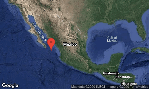 SismologicoMX's tweet photo. SISMO Magnitud 6.1 Loc  200 km al SURESTE de SAN JOSE DEL CABO, BCS 22/05/20 03:46:04 Lat 22.16 Lon -108.02 Pf 10 km https://t.co/ki65jH6kyA
