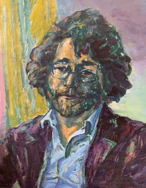 Portrait of Craig Raine, by Milein Cosman (1921–2017), c. 1980. Oil on Canvas. Ownership: The Warden and Fellows of New College, Oxford, NCI 8015  © The Cosman Keller Art and Music Trust, 2020