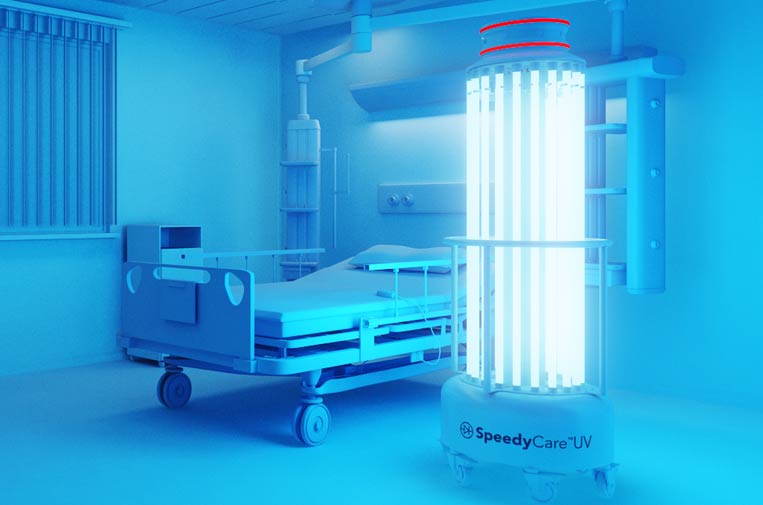 RevistaHaz's tweet photo. La empresa española @sewertronics crean un robot de desinfección que elimina virus en pocos minutos con luz ultravioleta. ​Desinfecta de #coronavirus una sala de 30 m² en 3 minutos! #innovaciónsocial #Covid_19  https://t.co/aef6GI8XsJ https://t.co/JYGutVaZK7