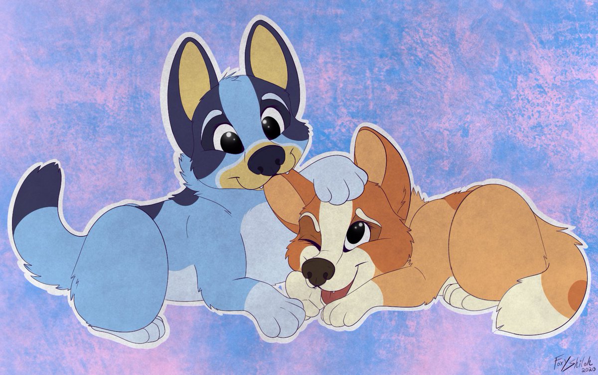 Haven't drawn since March...😅

What better way to get back in the groove than with some Bluey and Bingo fan art? 💙

(Seriously...if y'all haven't seen this adorable, wholesome show yet, you're missing out. You are never too old for cartoons!)

#Bluey #BlueyandBingo #FoxyShiloh