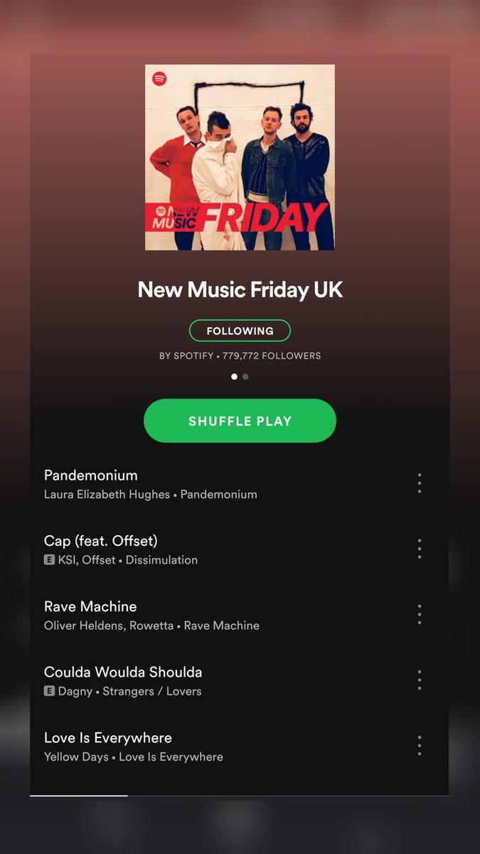 🍃Laura Elizabeth Hughes🍃 (@lehsounds) on Twitter photo This is what your <a href="/SpotifyUK/">Spotify UK & Ireland</a> pre saves do.. thank you ♡
Hopefully my little song will reach more ears..
Pandemonium us out now.. you can listen here cdbaby.lnk.to/Pandemonium
#NewMusicFriday
#irishmusicparty
#NewMusicRelease This is what your <a href="/SpotifyUK/">Spotify UK & Ireland</a> pre saves do.. thank you ♡
Hopefully my little song will reach more ears..
Pandemonium us out now.. you can listen here cdbaby.lnk.to/Pandemonium
#NewMusicFriday
#irishmusicparty
#NewMusicRelease