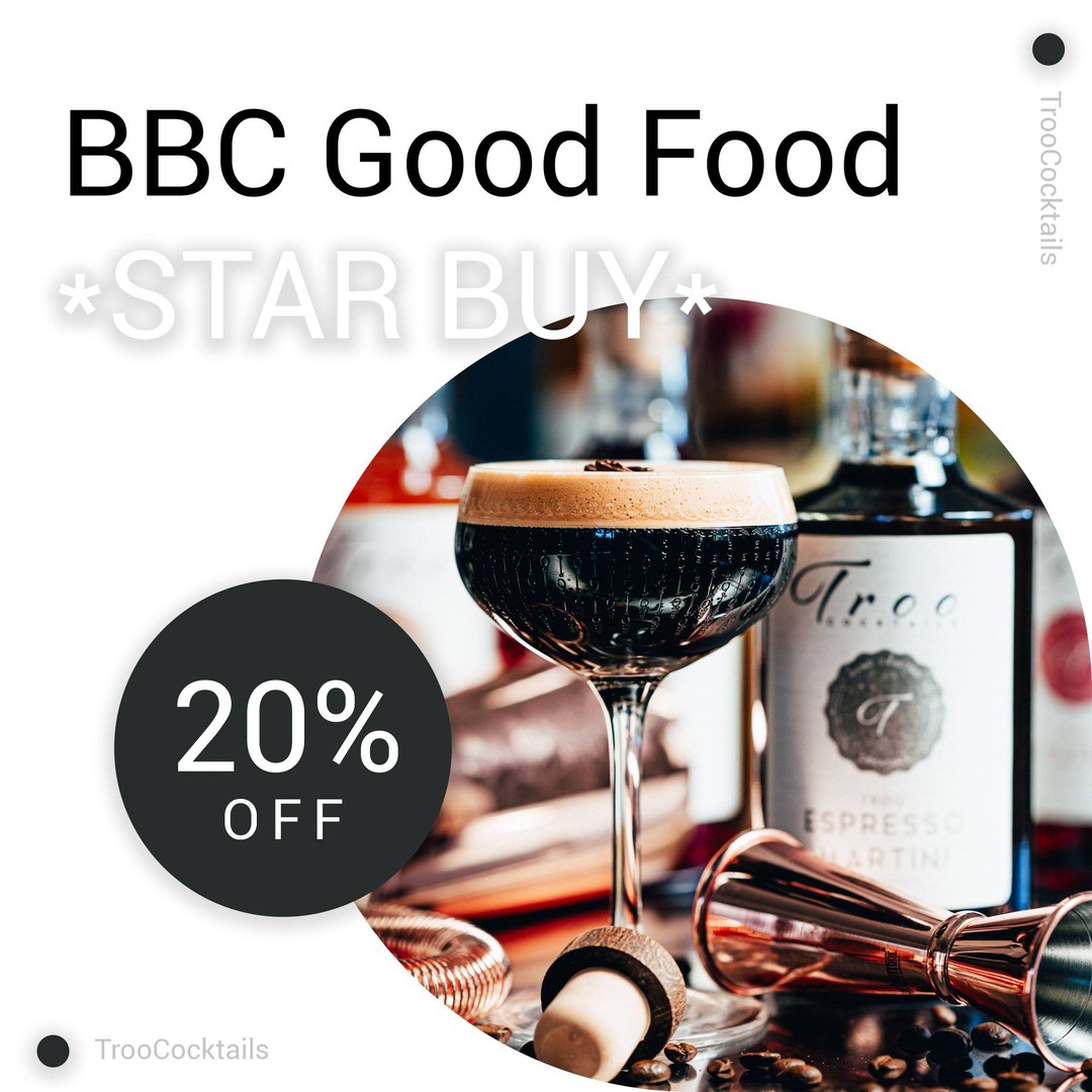 TrooCocktails's tweet photo. BBC Good Food think it is the best Espresso Martini!
So why not try it with a 20% discount?
Promo Code - bbcgoodfood - valid until end of May 2020
Enjoy

#bbcgoodfood #cocktaildelivery #bottledcocktails #lockdowncocktails #premixedcocktails #troococktails #espressomartini https://t.co/JADVLLtagT