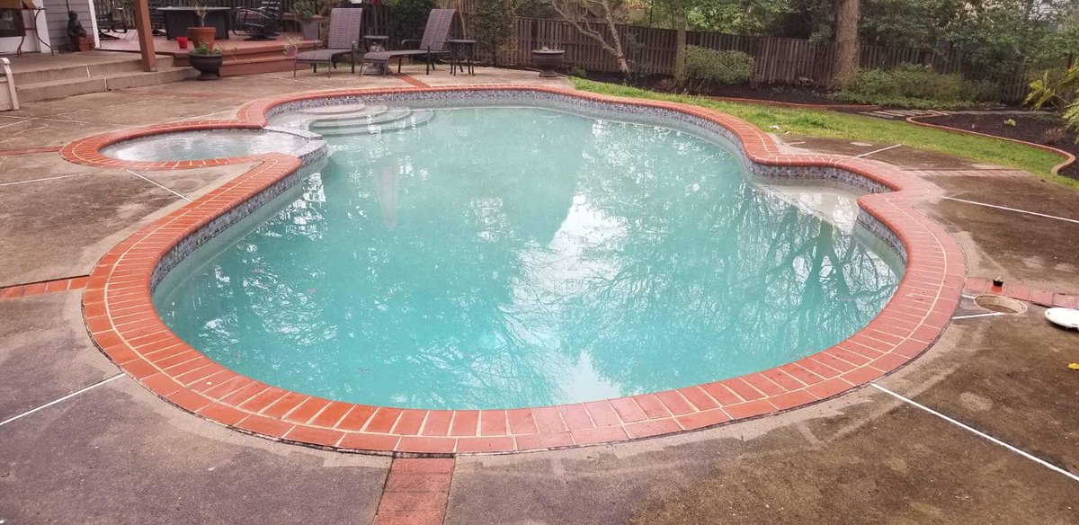subcommpools's tweet image. Complete pool renovation in Falls Church, VA: 
New tiles, River Rok Pebble Beach pool finish, New LED color changing lights, equipment upgrade - Pentair EasyTouch automation system.

subcommpools.com/residential-ga…