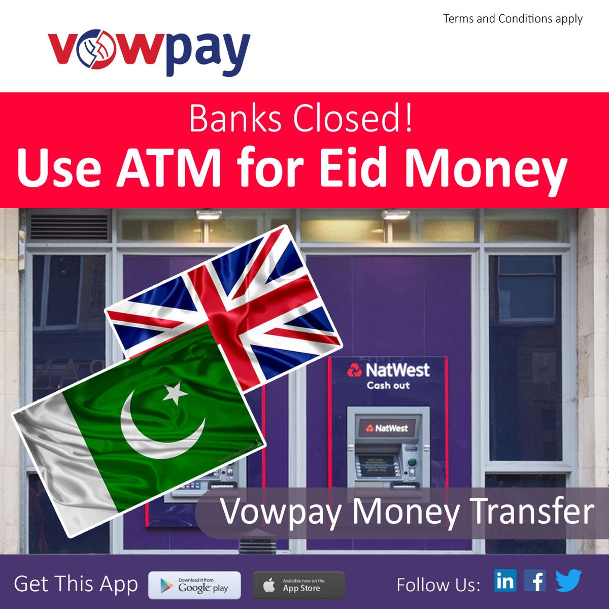 vowpay's tweet image. Eid Money directly in Bank Account from UK instantly !

#cheapmoneytransfer #instantmoneytransfer #sendmoneytopakistan #eidmoney