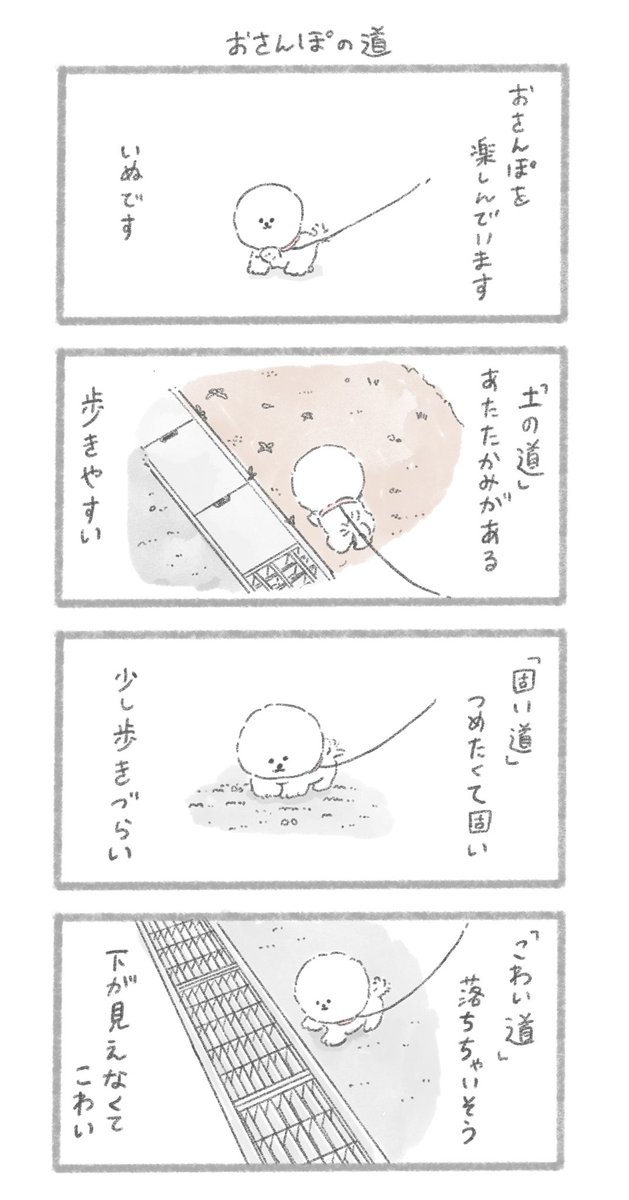 おさんぽの道 #こんにちはいぬ 