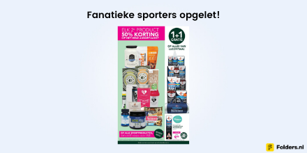 foldersnl's tweet photo. Het is belangrijk om je lichaam na elke training te voorzien van voldoende eiwitten, zodat je spieren kunnen herstellen. Nu bij Holland &amp; Barrett: 50% korting op het hele assortiment aan sportvoeding. Bekijk de Holland &amp; Barrett folder hier: https://t.co/TOllTL1KJO #sportvoeding https://t.co/UbmOkmRfUd