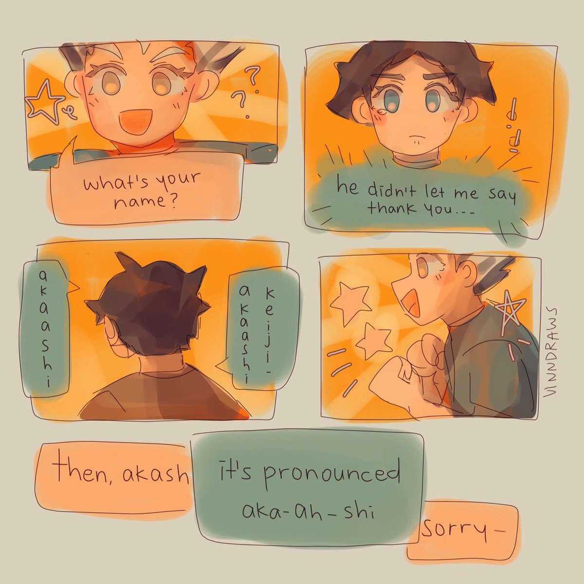 #haikyuu au where bokuaka met each other when they're still small kiddos and not in highschool 