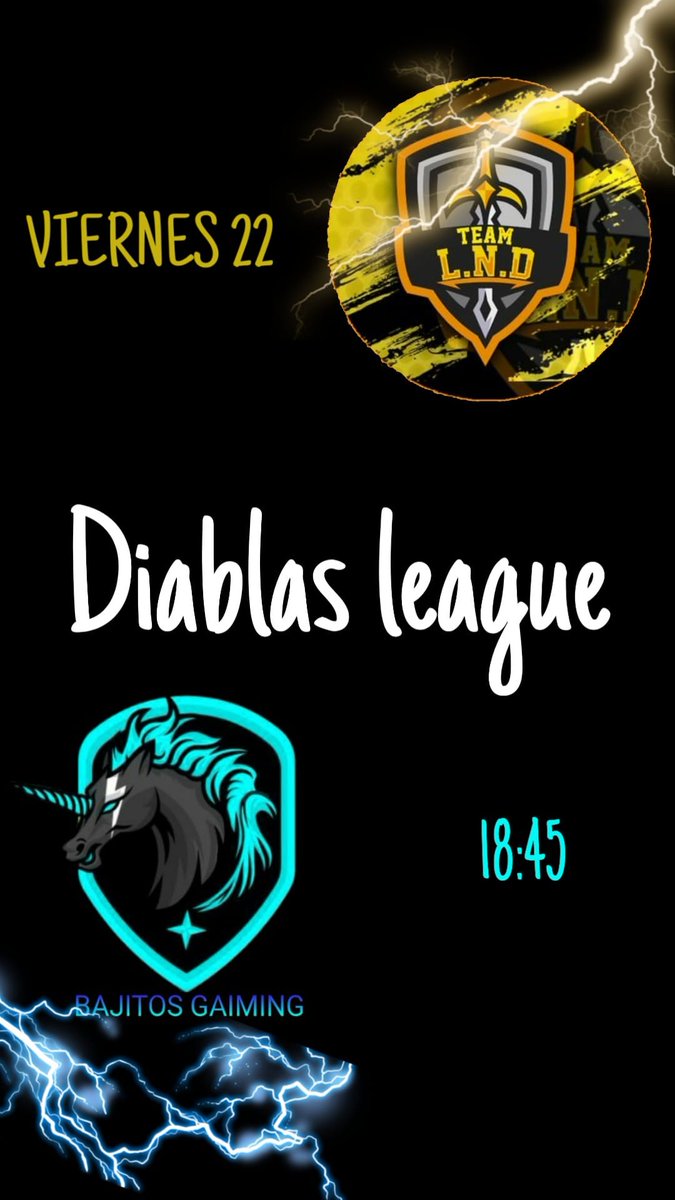 Team_LND's tweet photo. Muy buenas leyendas. Parece ser que nuestros chicos de Arena Of Valor se han apuntado a la Diblas League.
Esta vez se enfrentaran contra Bajitos Gaming
¡No os lo perdáis! https://t.co/B50DRhm9Fa